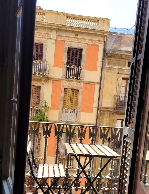 Balcony of Student Accomodation in Barcelona